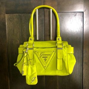 Neon Lime Green Guess Purse